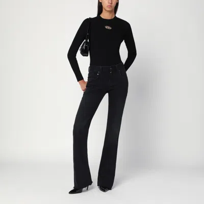 Diesel Long Sleeve Sweater In Black