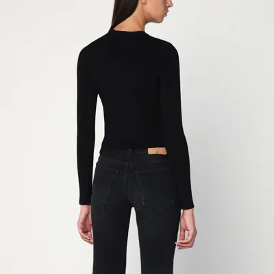 Diesel Long Sleeve Sweater In Black