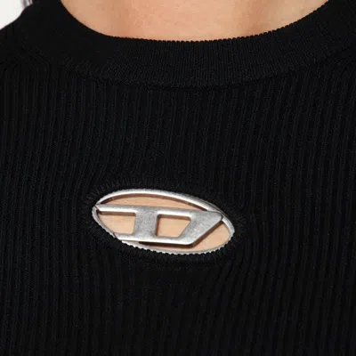 Diesel Long Sleeve Sweater In Black