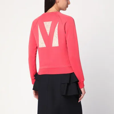 Valentino Light Red Chez  Sweatshirt In Red