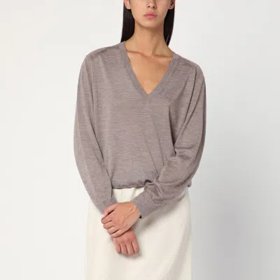 Loulou Studio Taupe Cashmere Sweater In Gray