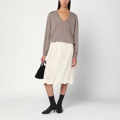 Loulou Studio Taupe Cashmere Sweater In Gray
