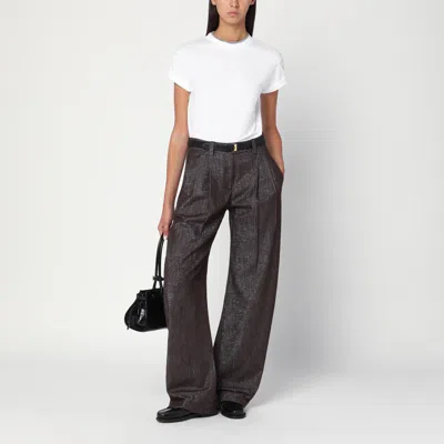 Brunello Cucinelli Jersey Cotton T-shirt With Superimposed Effect In White