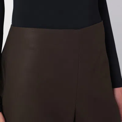 Alaïa Wide Olive Green Trousers In Green