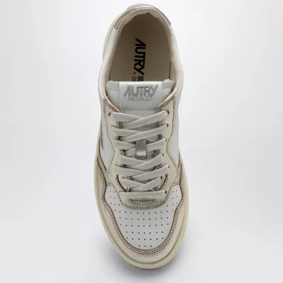 Autry Medalist White/platinum Sneaker In Metallic