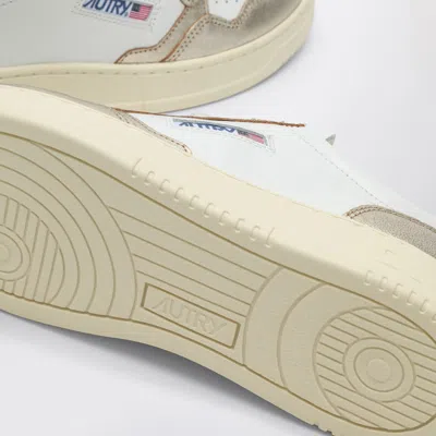 Autry Medalist White/platinum Sneaker In Metallic