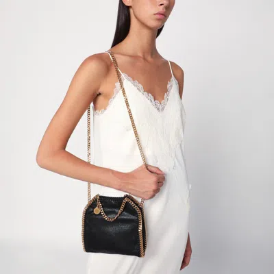 Stella Mccartney Black Falabella Tote Bag Micro In Black