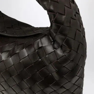 Bottega Veneta Small Hop Intrecciato Leather Shoulder Bag In Black