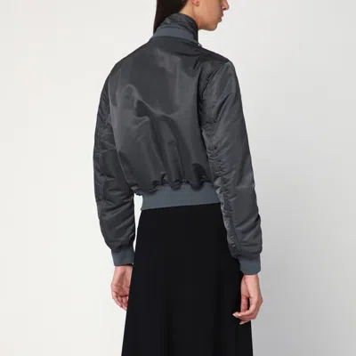 Alexander Mcqueen Alexander Mc Queen Grey Zipped Bomber Jacket In Gray