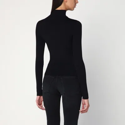 Balenciaga Black Viscose Knitwear In Black