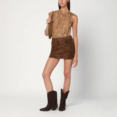 Isabel Marant Étoile Isabel Marant Etoile Women Kimmy Mini Skirt In Brown