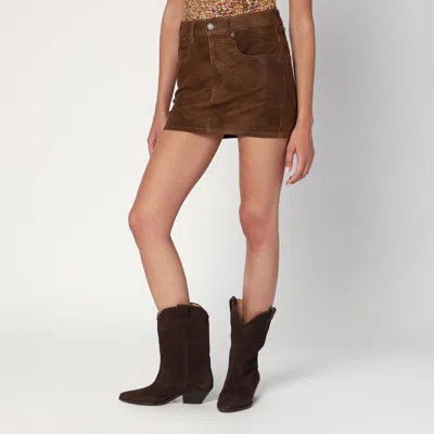 Isabel Marant Étoile Isabel Marant Etoile Women Kimmy Mini Skirt In Brown