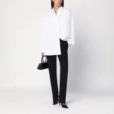 Dries Van Noten Black Trousers With Slits And Buttons In Black