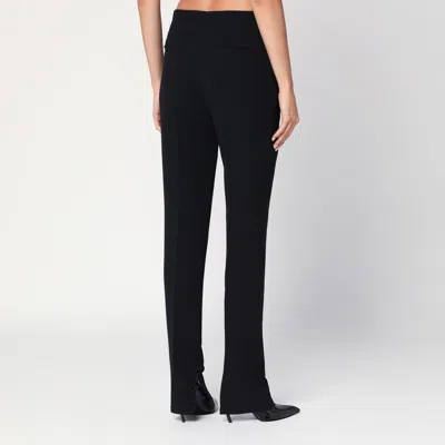 Dries Van Noten Black Trousers With Slits And Buttons In Black