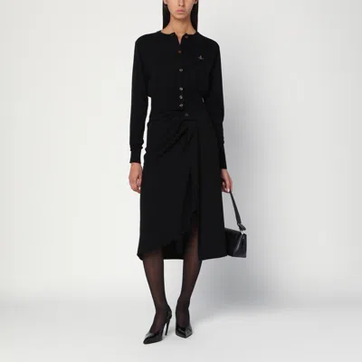 Vivienne Westwood Black Cashmere-blend Cardigan In Black
