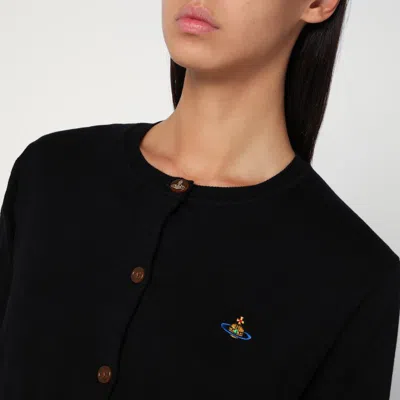 Vivienne Westwood Black Cashmere-blend Cardigan In Black