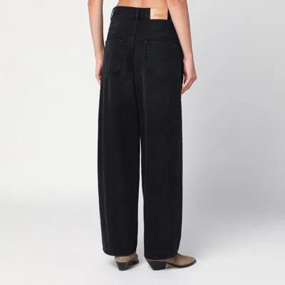Isabel Marant Vetan High-rise Wide-leg Jeans In Black