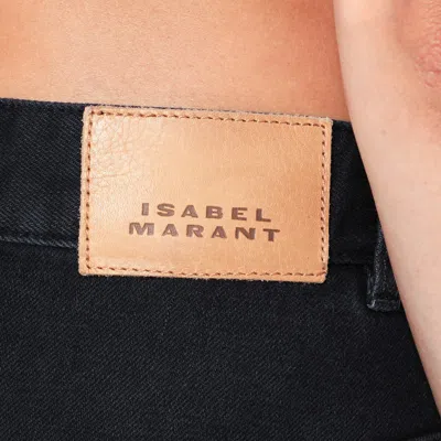 Isabel Marant Vetan High-rise Wide-leg Jeans In Black