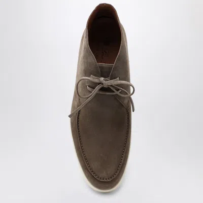Loro Piana Walk And Walk Ankle Boots In Dove Grey In Gray