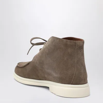Loro Piana Walk And Walk Ankle Boots In Dove Grey In Gray