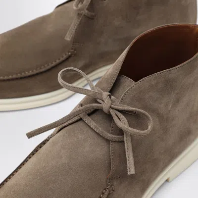 Loro Piana Walk And Walk Ankle Boots In Dove Grey In Gray