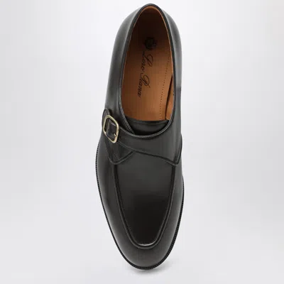 Loro Piana Sergio Derby Shoes In Ebony Colour Men In Multi