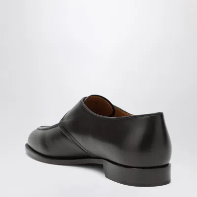 Loro Piana Sergio Derby Shoes In Ebony Colour Men In Multi