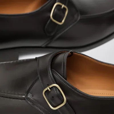 Loro Piana Sergio Derby Shoes In Ebony Colour Men In Multi