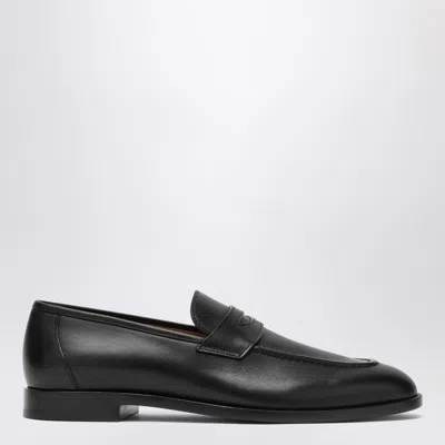 Loro Piana Sergio Walk Leather Loafer In Black