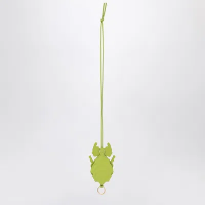 Loewe Green Leaf Insect-shaped Keychain In Green