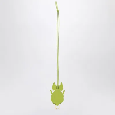 Loewe Green Leaf Insect-shaped Keychain In Green