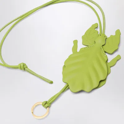 Loewe Green Leaf Insect-shaped Keychain In Green