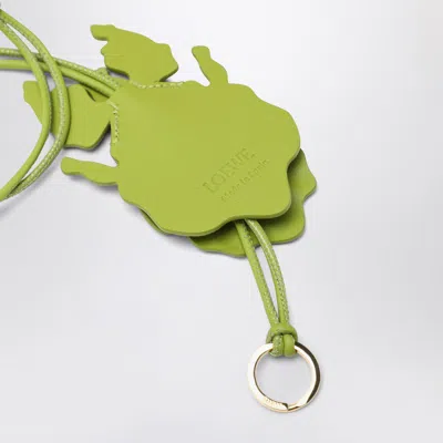 Loewe Green Leaf Insect-shaped Keychain In Green