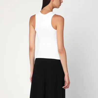 Vivienne Westwood Sleeveless Top Ribbed Texture In White