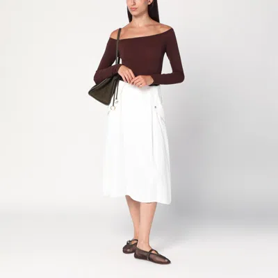 Alaïa Second Skin Brown Bodysuit In Brown