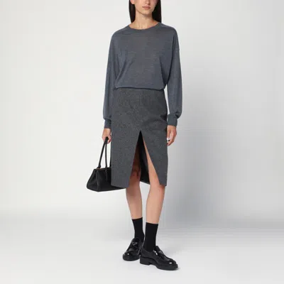 Loulou Studio Anthracite Grey Cashmere Sweater In Gray