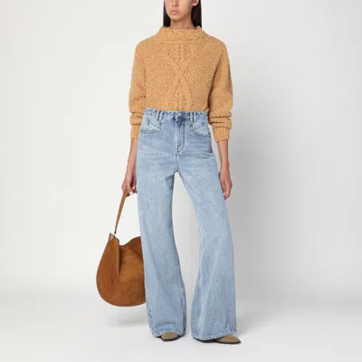 Isabel Marant Caramel-coloured Romane Sweater With Cable Knit In Brown