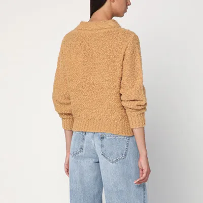 Isabel Marant Caramel-coloured Romane Sweater With Cable Knit In Brown