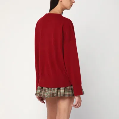 Loulou Studio Burgundy Cashmere Sweater In Burgundy