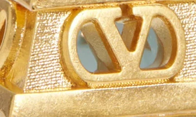 Valentino Garavani Vlogo Siganture Eiffel Tower Charm Keyring In Gold