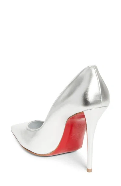 Christian Louboutin Miss Z Pointed Toe Pump In Silver