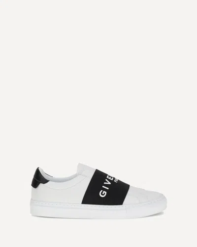 Givenchy Sneaker Urban Street In Pelle Con Fascia Elasticizzata In White