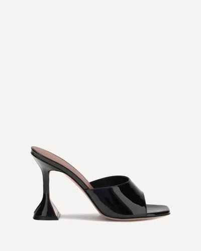 Amina Muaddi Patent-leather Lupita Sandals In Black