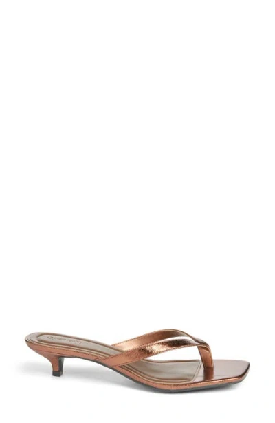 Open Edit Tori Kitten Heel Sandal In Brown