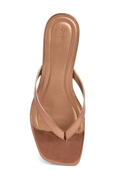 Open Edit Tori Kitten Heel Sandal In Brown