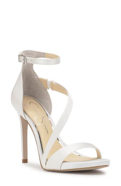 Jessica Simpson Rayli 2 Womens Stilettos Open Toe Evening Sandals In White