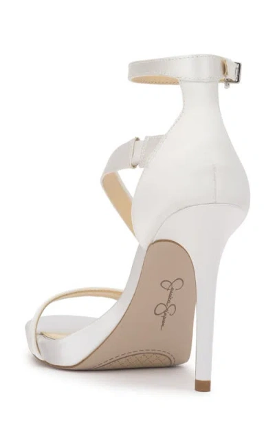 Jessica Simpson Rayli 2 Womens Stilettos Open Toe Evening Sandals In White