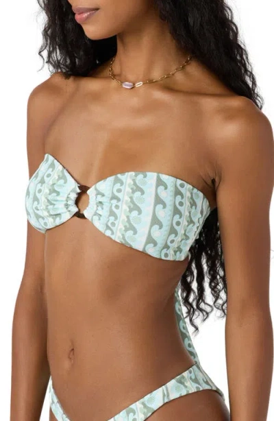 O'neill Juniors' Balearic Waves Convertible Bikini Top In Blue