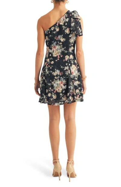 Arose Studio Sierra One-shoulder Dress In Black