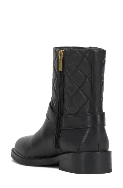 Vince Camuto Women's Amais Full Zip Closure Moto Booties In Black